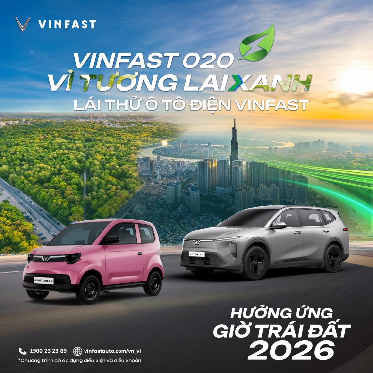 VINFAST O2O – VÌ TƯƠNG LAI XANH – SỰ KIỆN TRẢI NGHIỆM LÁI Ô TÔ ĐIỆN, LAN TỎA LỐI SỐNG BỀN VỮNG