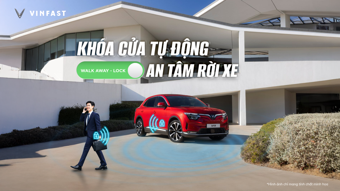 TRẢI NGHIỆM TÍNH NĂNG TỰ ĐỘNG KHÓA CỬA (WALK-AWAY LOCK) TRÊN VF 8 & VF 9